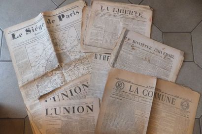 null LOT DE JOURNAUX ANCIENS - 6 Numéros de Le Siège de Paris, de Septembre 1870...