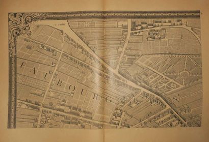 null PARIS / TURGOT - "PARIS au XVIIIème siècle, PLAN DE PARIS en 20 planches dessiné...