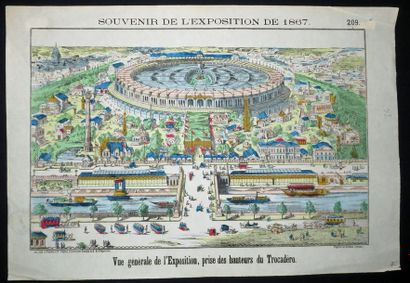 null PARIS - IMAGERIE D'EPINAL - EXPOSITION DE L'EXPOSITION de 1867 - "Vue générale...