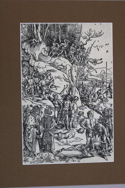 null DÜRER Albrecht (Nüremberg 1471 † 1528) - ""Le Martyre des dix mille Chrétiens"....