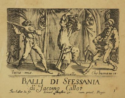 null CALLOT Jacques (Nancy 1592 † 1635) - "Balli di Sfessania (Danses Napolitaines)"....
