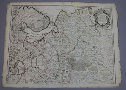 null RUSSIE. Carte de moscovie (en deux parties). 1706. Editée par Guillaume DE L'ISLE...