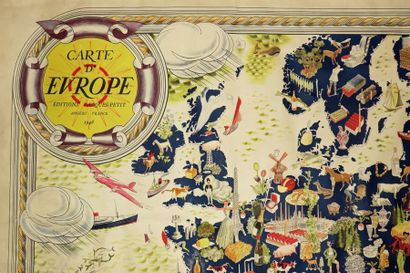 null CARTE DE L'EUROPE - "Carte d'Europe", Publiée par les Editions Jacques-Petit,...