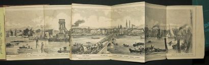 null ANGLETERRE - "The GRAND PANORAMA OF LONDON from the Thames". 1844. Vue panoramique...