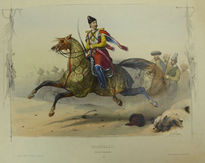 null ADAM Victor Vincent (1801-1866). Réunion de 4 Portraits équestres : le Général...