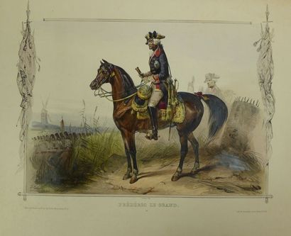 null ADAM Victor Vincent (1801-1866). Réunion de 4 Portraits équestres : le Général...