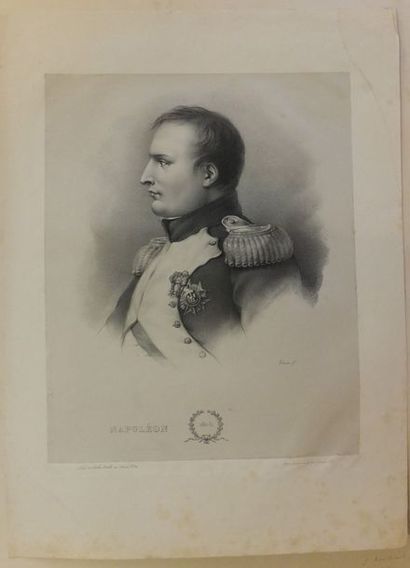 null NAPOLEON - Napoléonlithographie de Lemercier d'après un dessin de Duriez. 1805,...