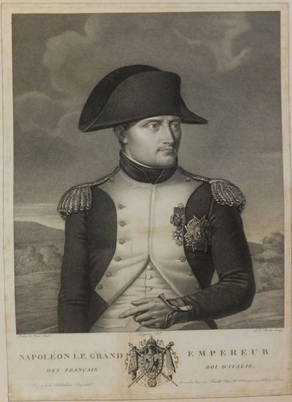 null NAPOLEON - Napoléon le Grand Empereur des français Roi d'Italie d'après un dessin...