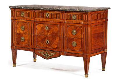 Rectangular chest of drawers made of rosewood...