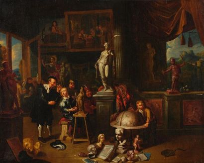 Balthasar Van den BOSSCHE (1681/1715), L'atelier...
