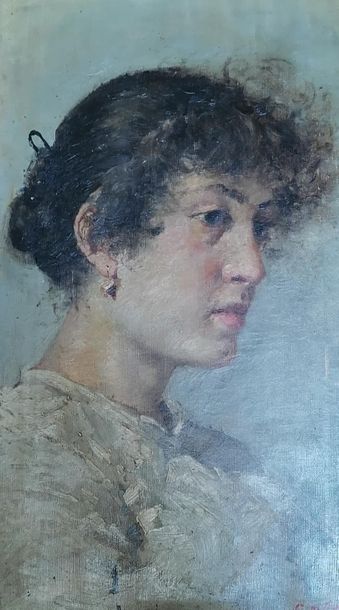 Giacomo DI CHIRICO (1844-1883) Portrait of...