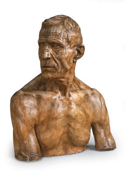  Georges MINNE (Gand 1866 - Haethem-Saint-Martin 1941)
Buste d'homme
Sculpture en... Gazette Drouot
