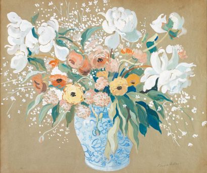  Pierre DE BELAY (Quimper 1890 - Ostende 1947)
Bouquet de fleurs

Gouache. 45,5 x... Gazette Drouot