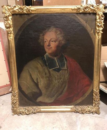  Hyacinthe RIGAUD (1659-1743), d'après. Portrait d'Armand Gaston Maximilien de Rohan-Soubise...