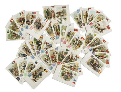 CARTES POSTALES. CARTES POSTALES. 
Lot de 43 cartes postales des éditeurs Künzli...