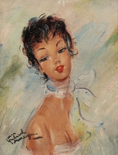 Jean Gabriel DOMERGUE (Bordeaux 1899-Paris 1962) Portrait de femme

Huile sur toile... Gazette Drouot