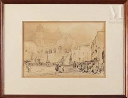 Achille VIANELLI (Port-Maurice 1803 - Benevento 1894) Une paire : place à Naples...