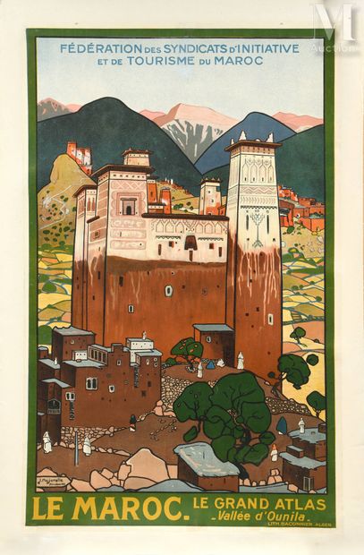 Jacques MAJORELLE (Nancy 1886 - 1962) «Le Maroc le grand Atlas de la Vallée d'Ounila»

Rare... Gazette Drouot
