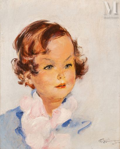 Jean Gabriel DOMERGUE (Bordeaux 1899-Paris 1962) Portrait de petite fille



Huile... Gazette Drouot