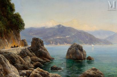 Ivan Avgustovich WELTZ (1866-1926) Vue de la baie en Crimée (1909)
Huile sur toile,... Gazette Drouot