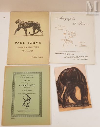  Ensemble de divers ouvrages :

Paul Jouve par Vitry et Thubert
Edition galerie Haussmann,... Gazette Drouot