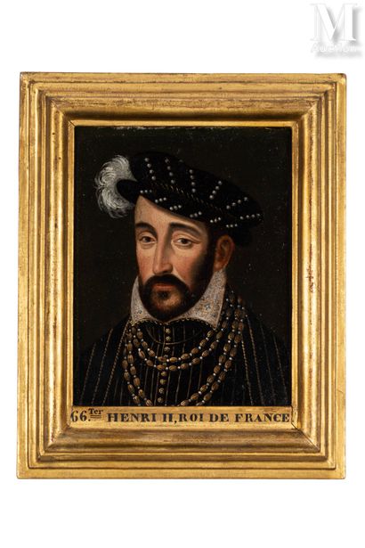 François QUESNEL (Edimbourg, c.1543-Paris, 1616) Henri II, roi de France (1519-1559).
Huile... Gazette Drouot