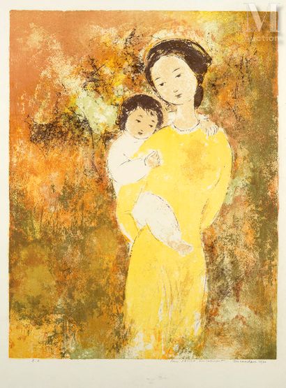 VU CAO DAM (1908-2000) Maternité, 1970

Lithographie en couleur
Annoté 