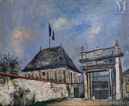 Maurice UTRILLO (Paris 1883 - Dax 1955) Porte de l'arquebuse

Huile sur carton 
54... Gazette Drouot