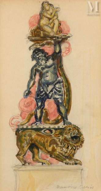 Maurice DENIS (Granville 1870 - Paris 1943) Set for La Légende de saint Christophe

Watercolor... Gazette Drouot