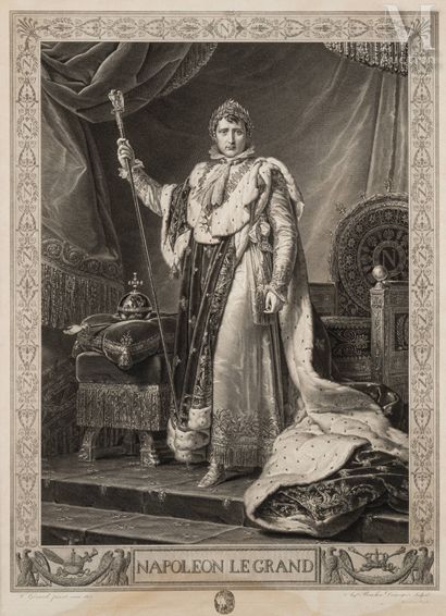 François Baron GÉRARD (1770-1837), d’après. Napoléon le Grand” 
Importante gravure... Gazette Drouot