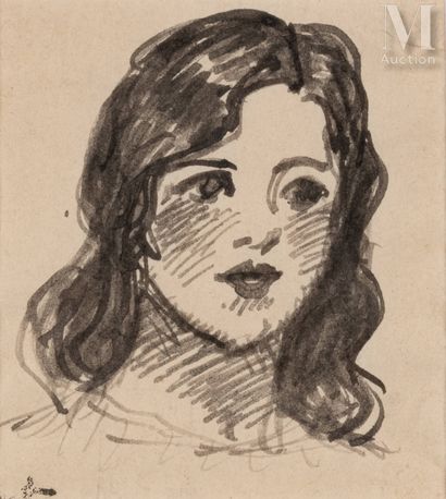 Théophile Alexandre STEINLEN (Lausanne 1859 - Paris 1923) Portrait de femme
Encre
8,5... Gazette Drouot