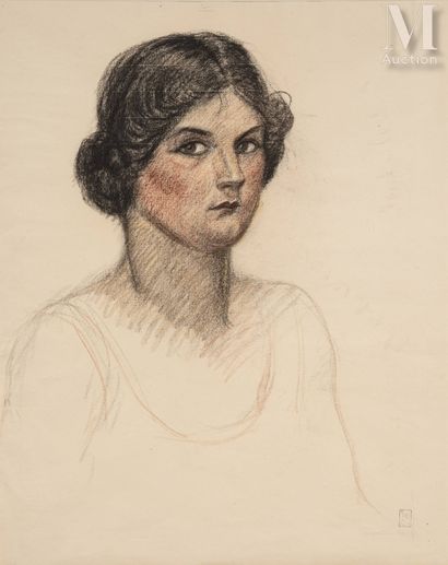 Théophile Alexandre STEINLEN (Lausanne 1859 - Paris 1923) Portrait de femme
Pastel... Gazette Drouot