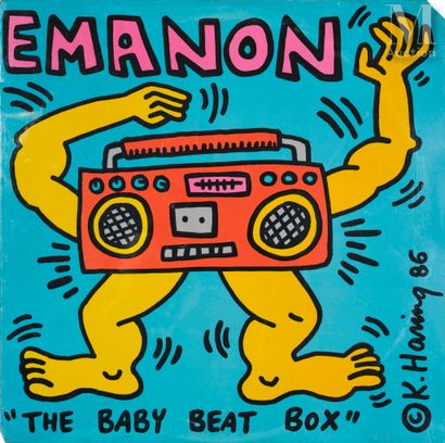 Keith Haring (1958-1990), d'après Emanon. The Baby Beat Box, 1986
Disque vinyle 33
Pochette... Gazette Drouot