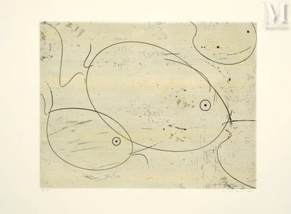 Max Ernst (1891-1976) Fish, 1967
Etching on BFK Rives wove paper
Signed and numbered... Gazette Drouot