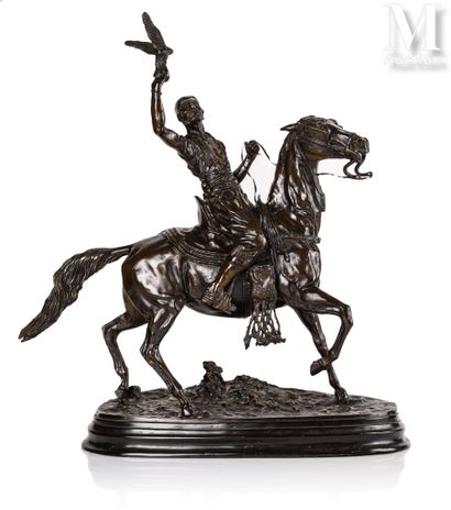 Pierre-Jules MENE (Paris 1810 - 1879) Fauconnier arabe
Epreuve en bronze à patine... Gazette Drouot