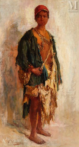 Edouard VERSCHAFFELT (Gand 1874- Bou Saâda 1955) Jeune garçon
Huile sur toile d'origine
70... Gazette Drouot