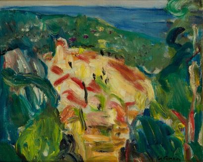 Charles CAMOIN (Marseille 1879-Paris 1965) Ramatuelle Huile sur toile 22,5 x 27 cm... Gazette Drouot