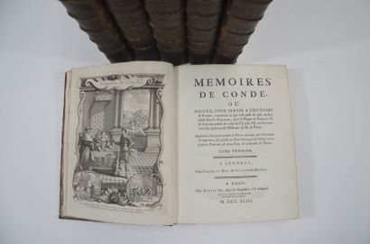 CONDÉ (Louis Joseph de Bourbon, prince de). Mémoires de Condé, ou recueil pour servir...