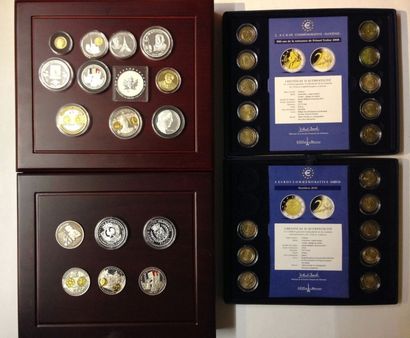 null Monnaie de Paris:

Collection de 35 pièces en cinq coffrets.