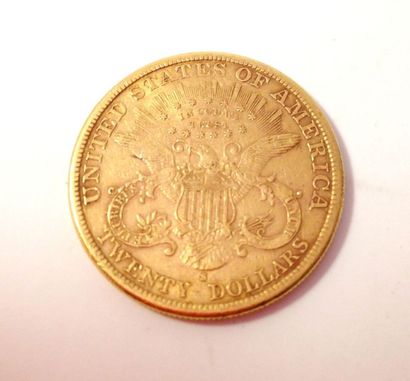 null Une pièce de 20 dollars américain en or.

1885