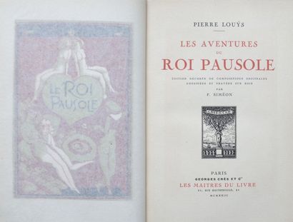 LOUYS (Pierre). Les Aventures du Roi Pausole....