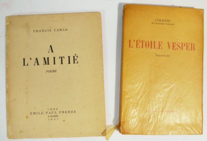  COLETTE. L'Etoile Vesper. Souvenirs. Genève - Paris - Montréal, Editions du Milieu...