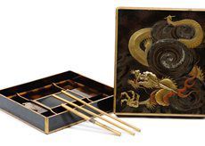 Japon, période Edo, XVIIIe siècle 
Beau suzuri-bako en laque ro-iro, le couvercle...