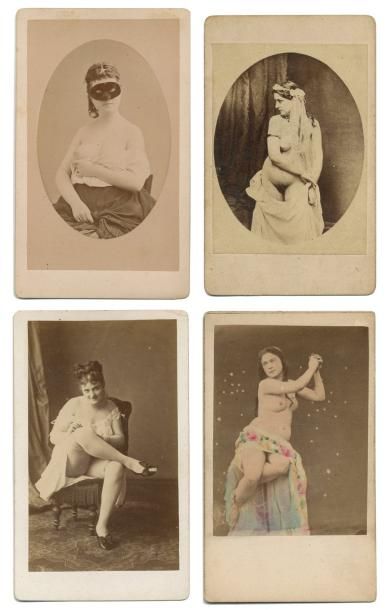 null Nu

En studios, femme masquée, visage caché, debout, allongée… c. 1860-1870

Par...