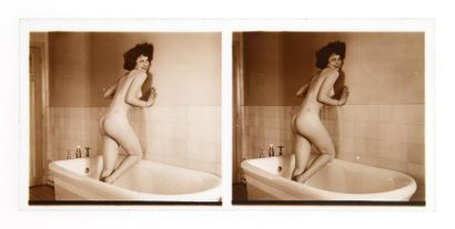 null Nus féminins 

Autour d’une baignoire… c. 1920 

14 vues stéréo verre positive...