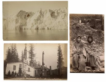 null Alaska

Types, Auk Indian Squaws (face blackened) Juneau, Chief's residence...