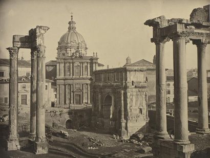 null Adolphe BRAUN (1811-1877)

Italie, ruines de l'ancien forum romain, temple de...