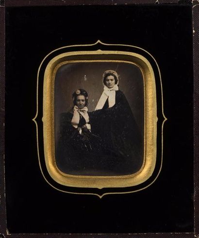 null Maria CHAMBEFORT (1818-1875) 

Portrait de deux femmes, c. 1850 

Daguerréotype...