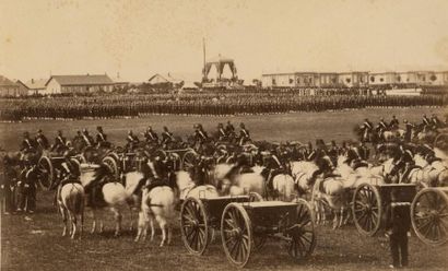 null Armée - Militaires

Camp de Grenadiers à Vichy, 1863, Artilleurs, la messe au...