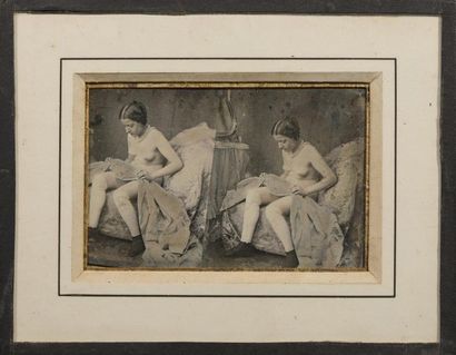 null Auteur non-identifié

Nu féminin au collier de perles, c. 1850 

Daguerréotype...